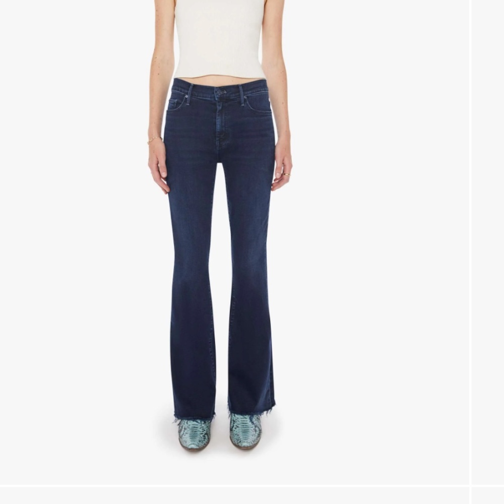 Mother Denim The Weekender Fray in Season of Storms - women's size 26